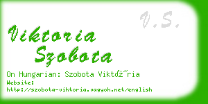 viktoria szobota business card